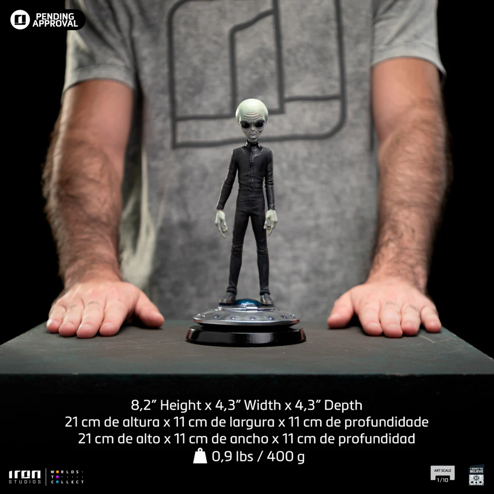 Statue Grey Alien  I Want To Believe  Art Scale 1/10  Iron Studios - Image 13