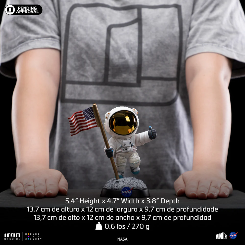 Statue Apollo 11 Astronaut NASA Minico Iron Studios - Image 7