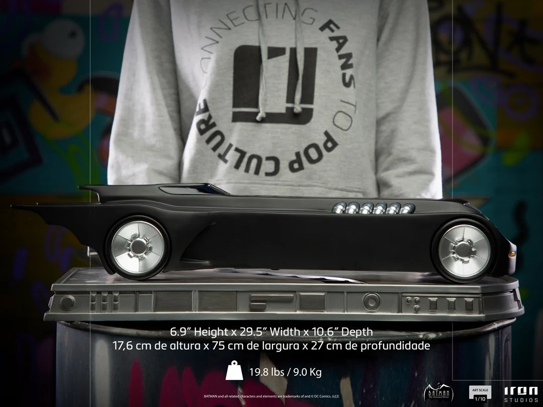 Batmobile Batman Animated Series Art Scale 1/10 Iron Studios - Image 9