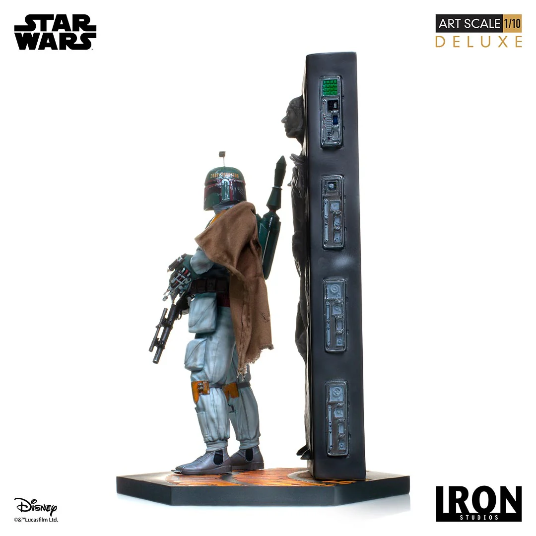 Statue Boba Fett & Han Solo in Carbonite Deluxe - Star Wars - Art Scale 1/10 - Iron Studios - Image 4