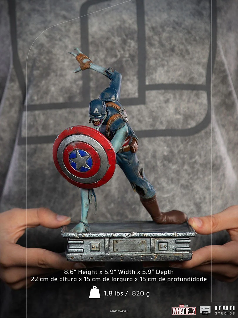 Captain America Zombie What If...? Art Scale 1/10 Iron Studios - Image 13
