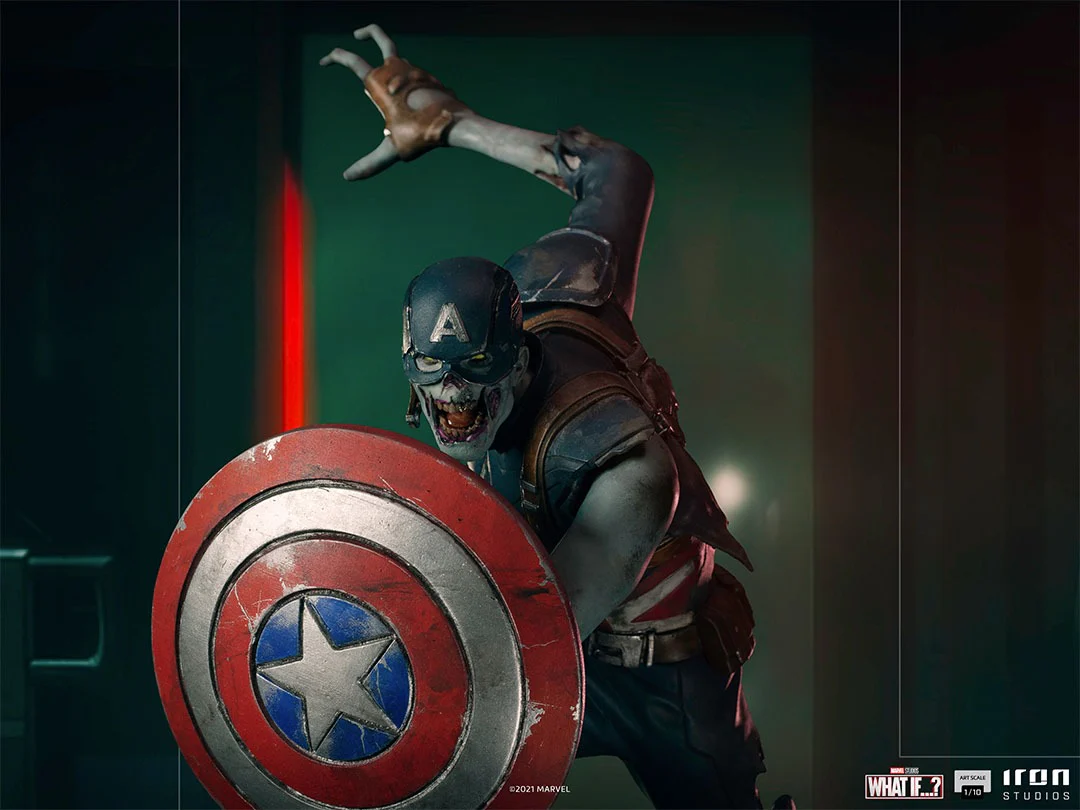 Captain America Zombie What If...? Art Scale 1/10 Iron Studios - Image 4
