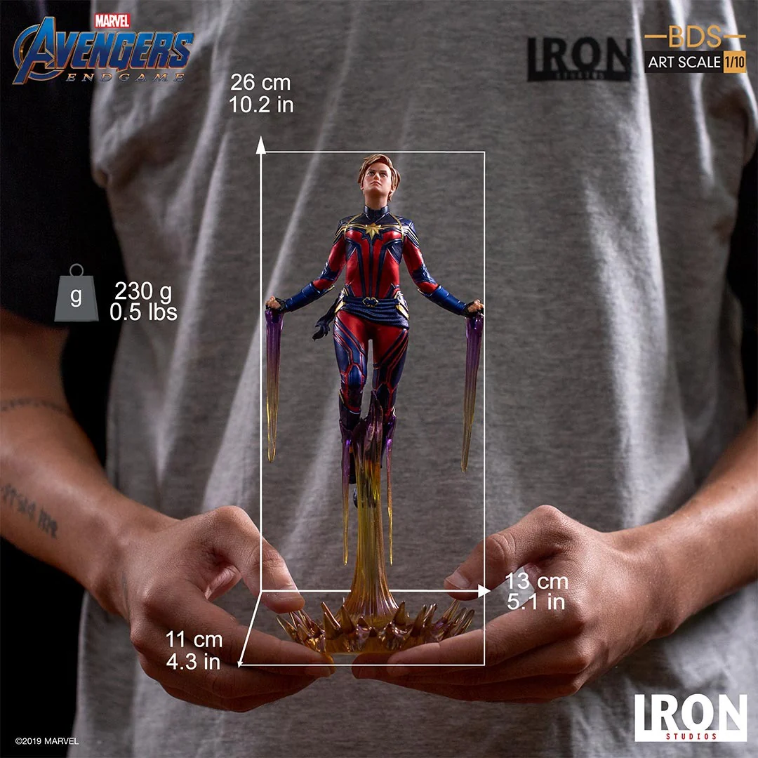 Captain Marvel - Avengers: Endgame - BDS Art Scale 1/10 - Iron Studios - Image 12