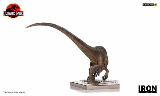 Statue Crouching Velociraptor - Jurassic Park - Art Scale 1/10 - Iron Studios - Image 3