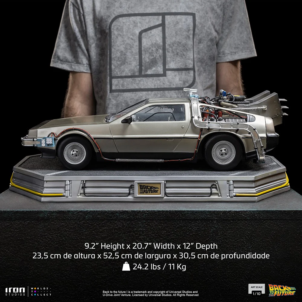 Delorean Back to the Future Art Scale 1/10 Iron Studios - Image 7