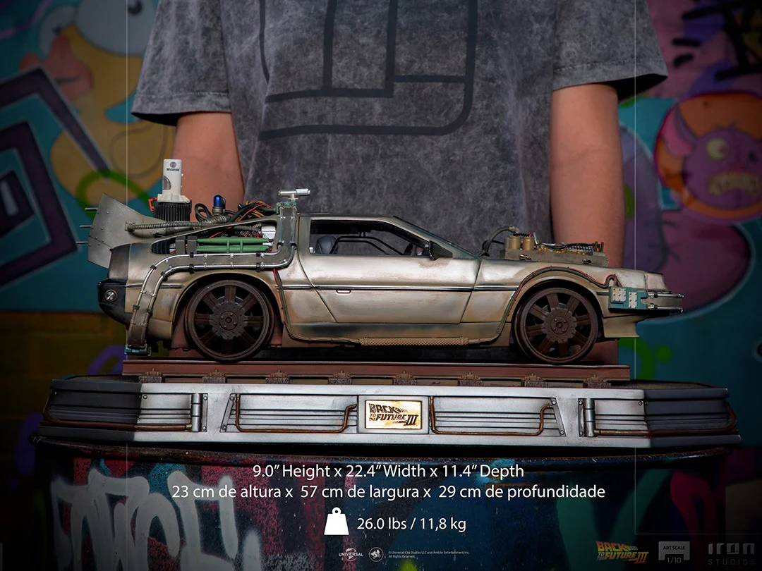 Delorean Back to the Future III Art Scale 1/10 Iron Studios - Image 6
