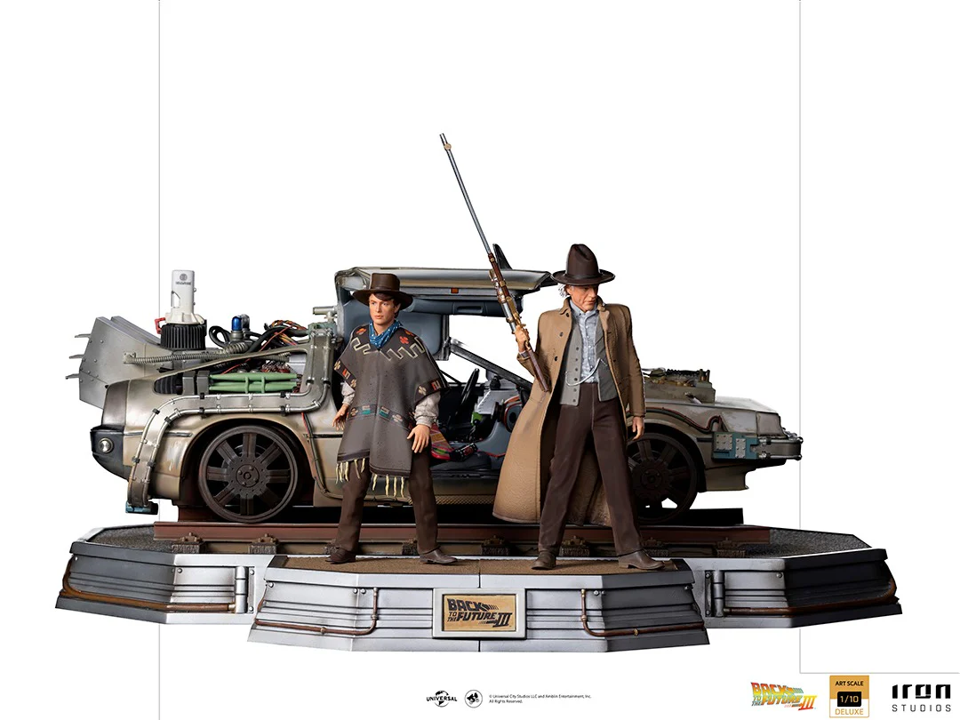 Delorean Full Set Deluxe Back to the Future III Art Scale 1/10 Iron Studios - Image 8