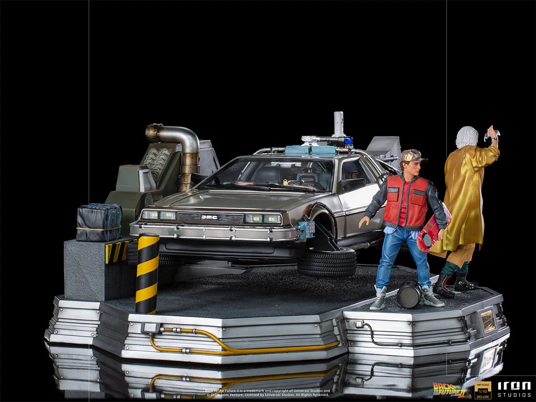 Delorean Full Set Deluxe  Back to the Future II  Art Scale 1/10  Iron Studios - Image 11