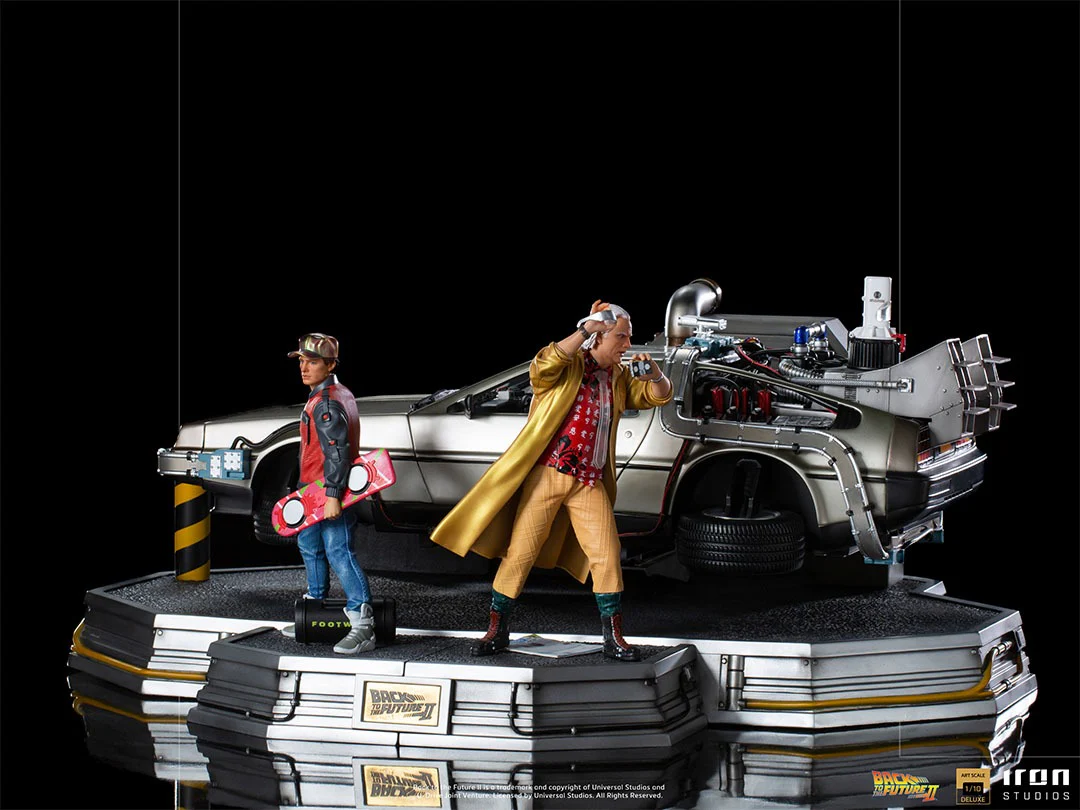 Delorean Full Set Deluxe  Back to the Future II  Art Scale 1/10  Iron Studios - Image 6