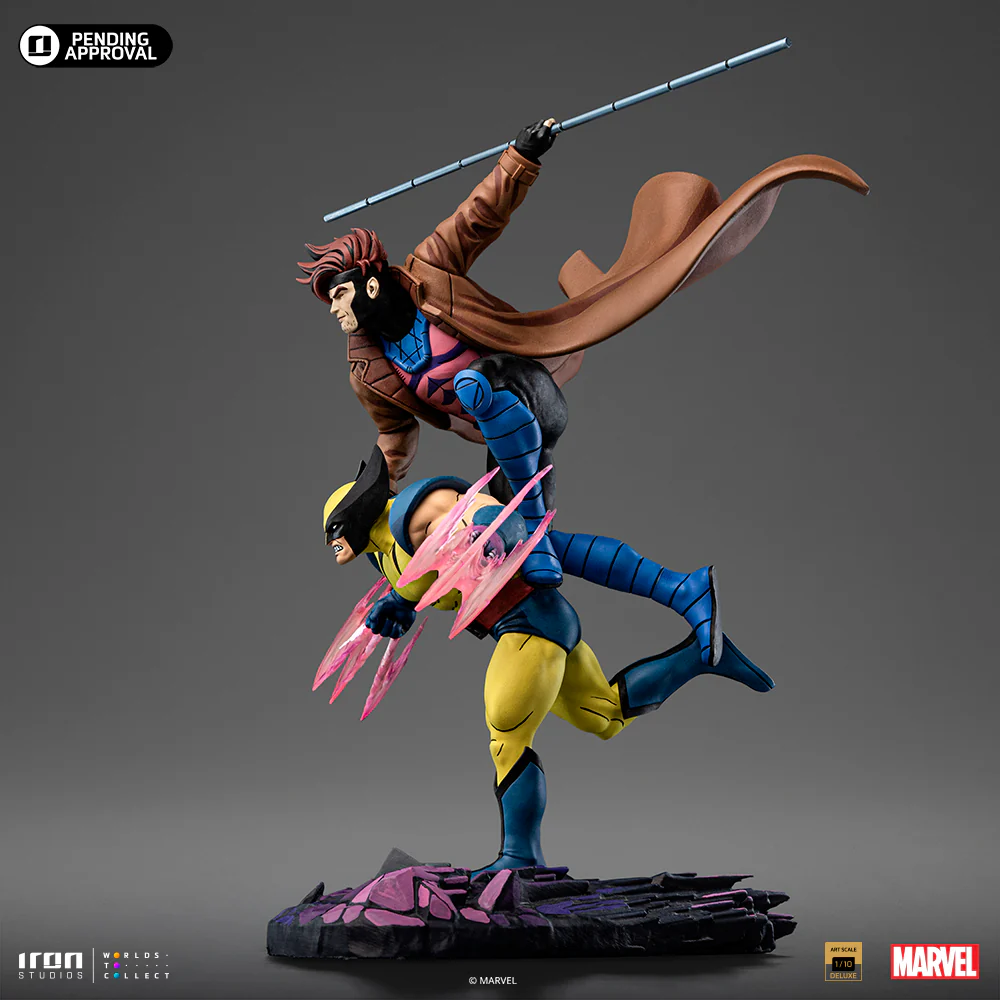 Statue Gambit and Wolverine XMen '97 Art Scale 1/10 Iron Studios - Image 3