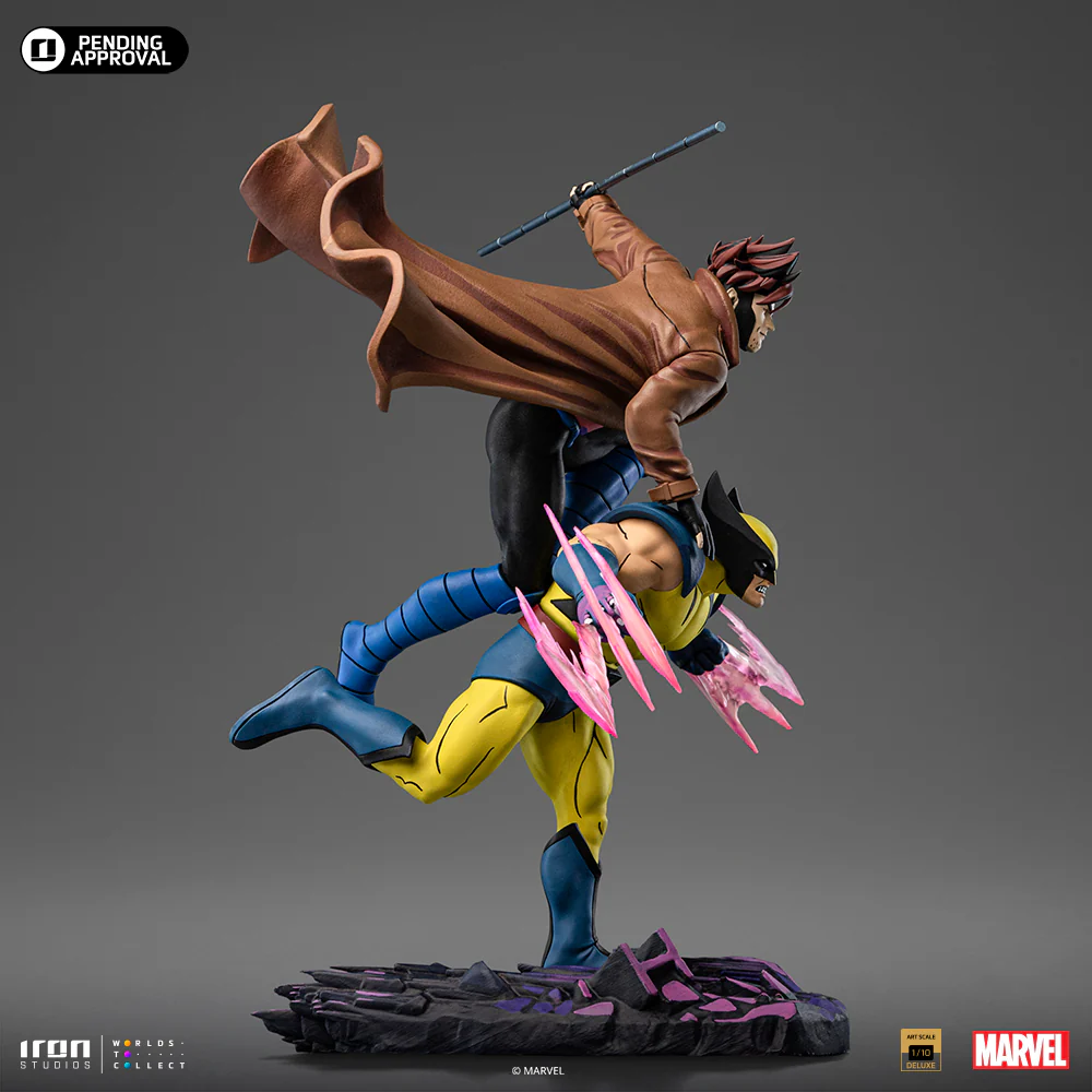 Statue Gambit and Wolverine XMen '97 Art Scale 1/10 Iron Studios - Image 4