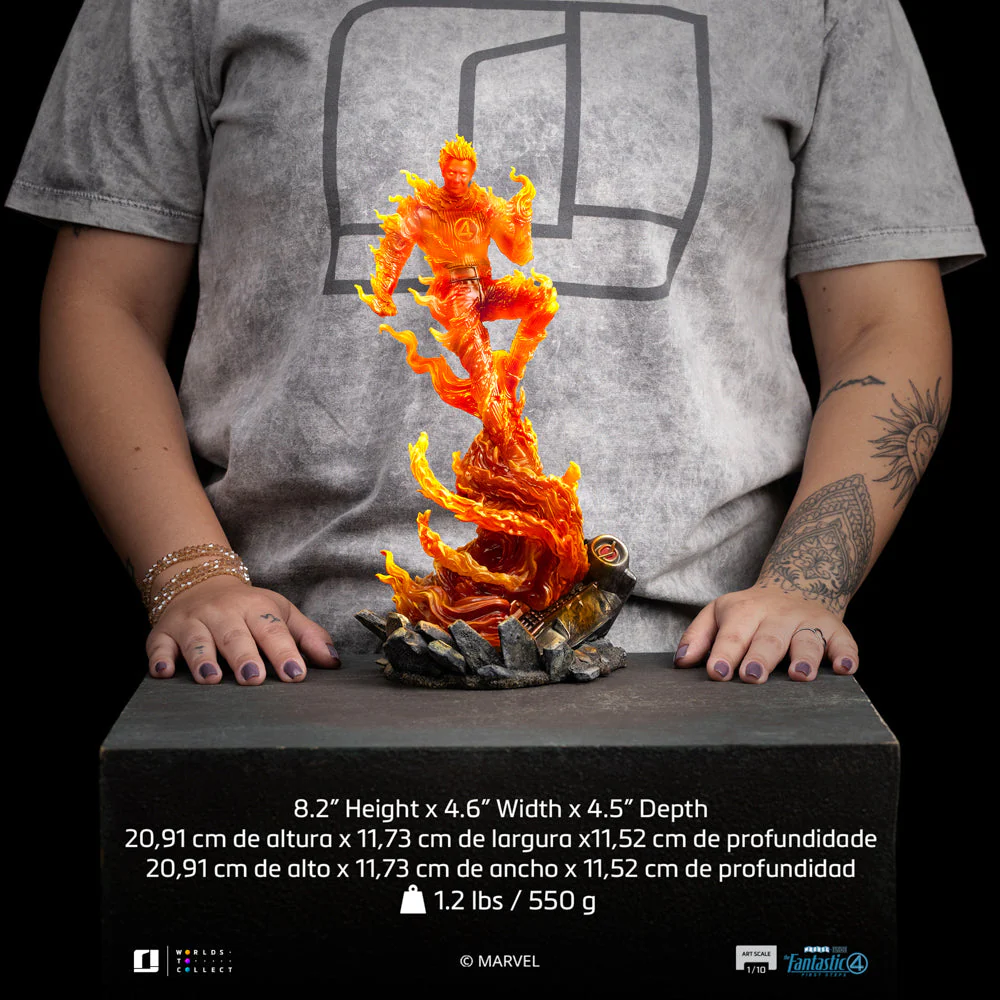 Statue Human Torch The Fantastic Four: First Steps Art Scale 1/10 Iron Studios - Image 13