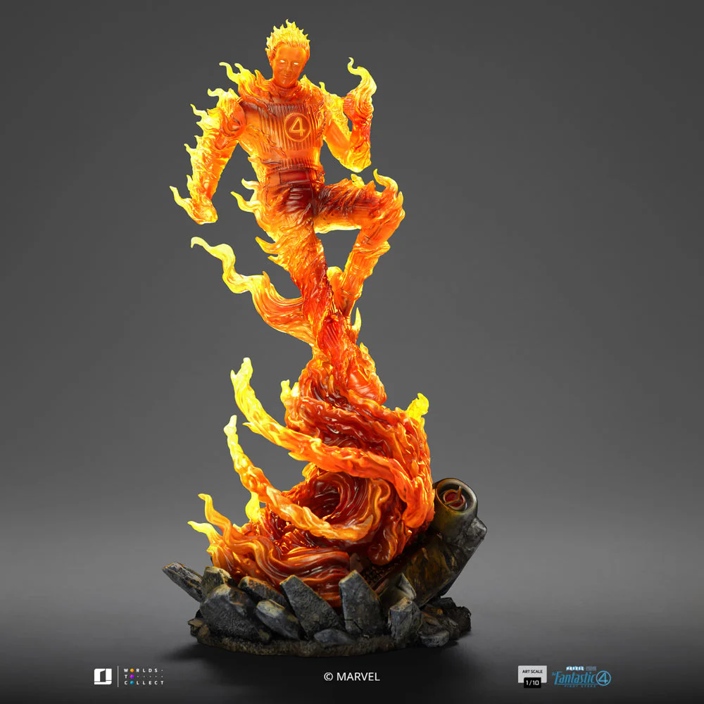 Statue Human Torch The Fantastic Four: First Steps Art Scale 1/10 Iron Studios - Image 4