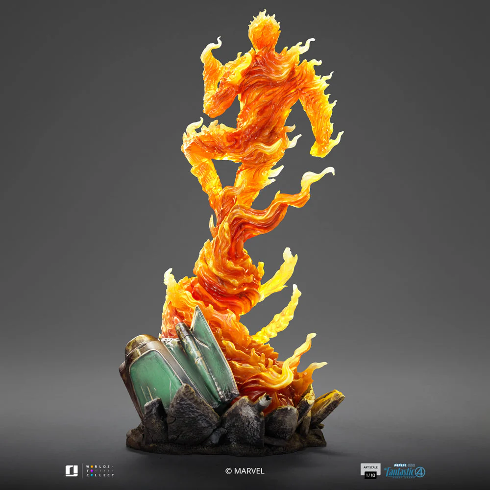 Statue Human Torch The Fantastic Four: First Steps Art Scale 1/10 Iron Studios - Image 7