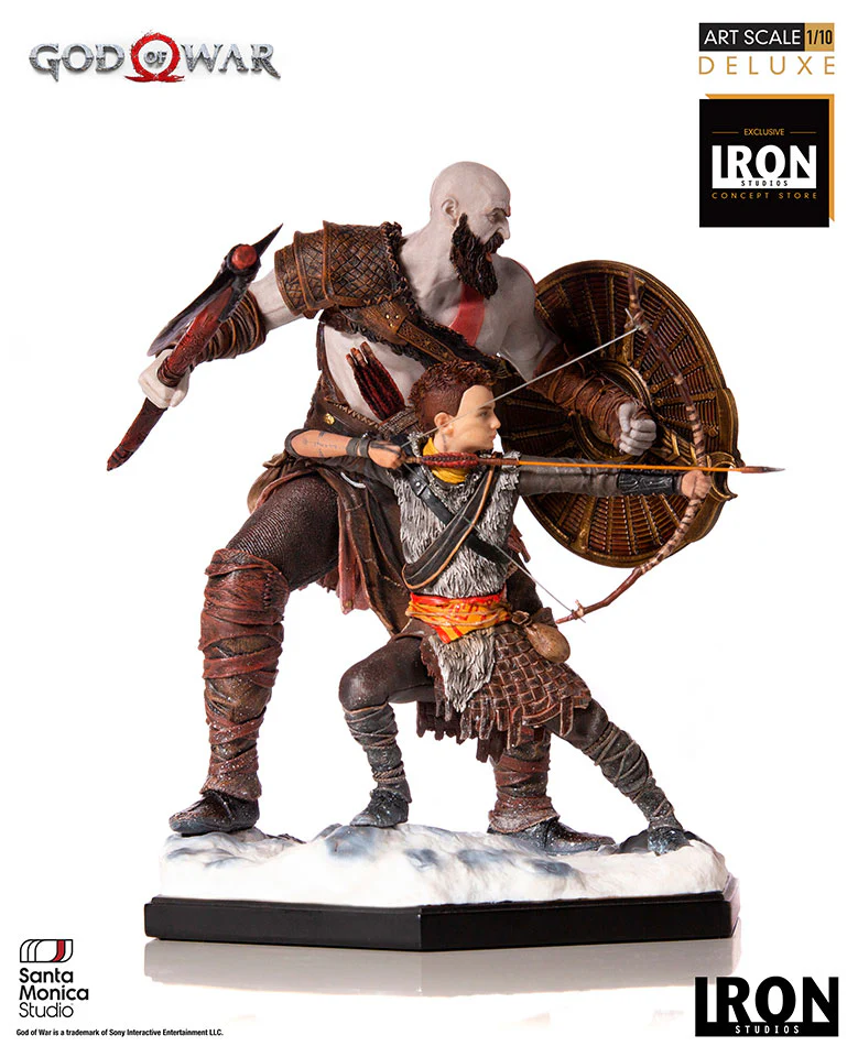 Statue Kratos and Atreus Deluxe - God of War - Art Scale 1/10 - Iron Studios - Image 3