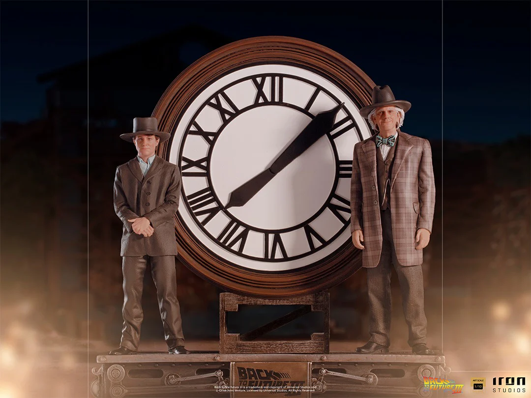 Marty and Doc at the Clock  Back to the Future  Art Scale 1/10  Iron Studios - Image 3