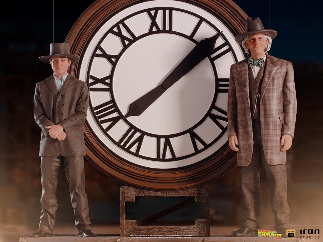 Marty and Doc at the Clock  Back to the Future  Art Scale 1/10  Iron Studios - Image 4