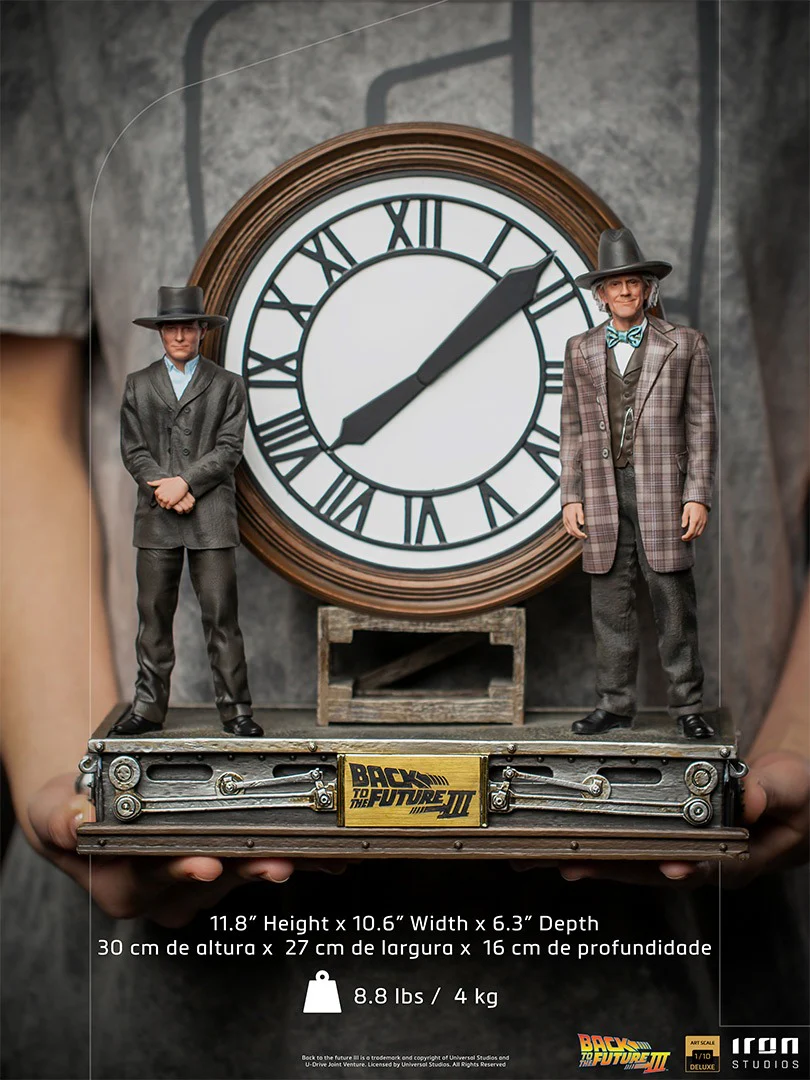 Marty and Doc at the Clock  Back to the Future  Art Scale 1/10  Iron Studios - Image 7