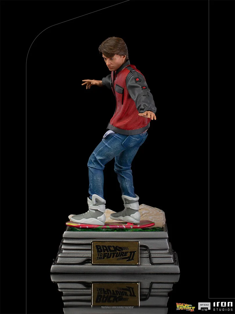 Marty Mcfly on Hoverboard - Back to the Future - Art Scale 1/10 - Iron Studios - Image 3