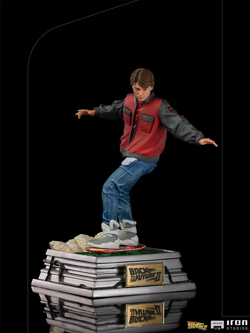 Marty Mcfly on Hoverboard - Back to the Future - Art Scale 1/10 - Iron Studios - Image 4
