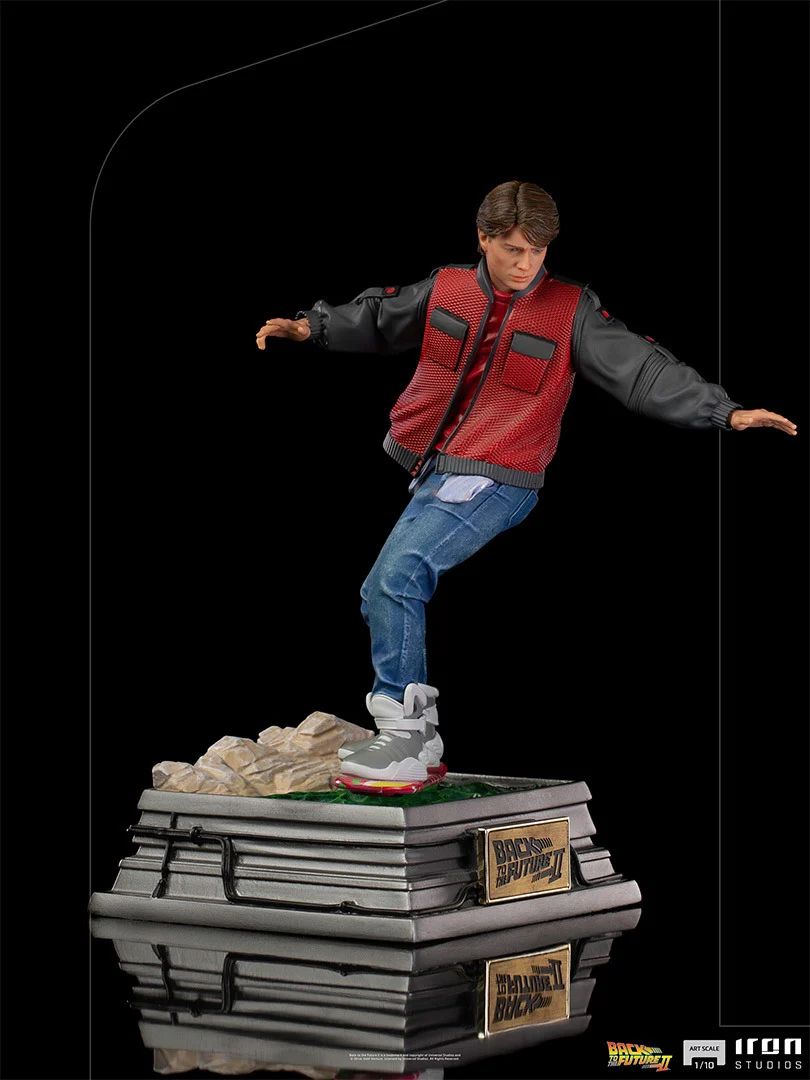 Marty Mcfly on Hoverboard - Back to the Future - Art Scale 1/10 - Iron Studios - Image 5