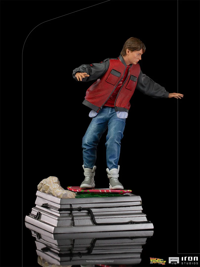 Marty Mcfly on Hoverboard - Back to the Future - Art Scale 1/10 - Iron Studios - Image 6