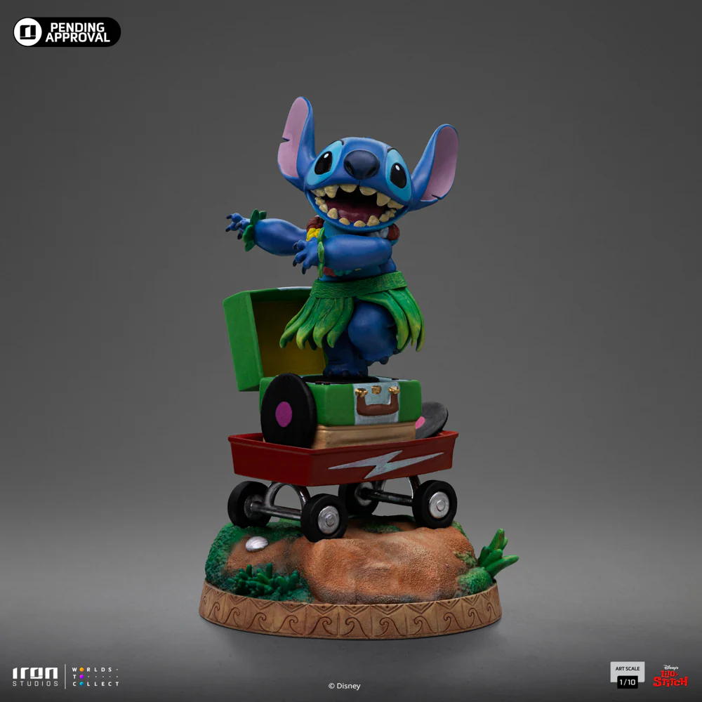 Statue Stitch (Hula Version)  Lilo and Stitch  Art Scale 1/10  Iron Studios - Image 4