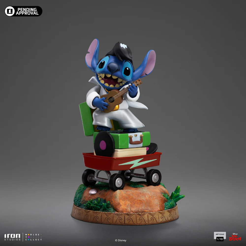Statue Stitch (King of Rock Version) Lilo and Stitch Art Scale 1/10 Iron Studios - Image 3