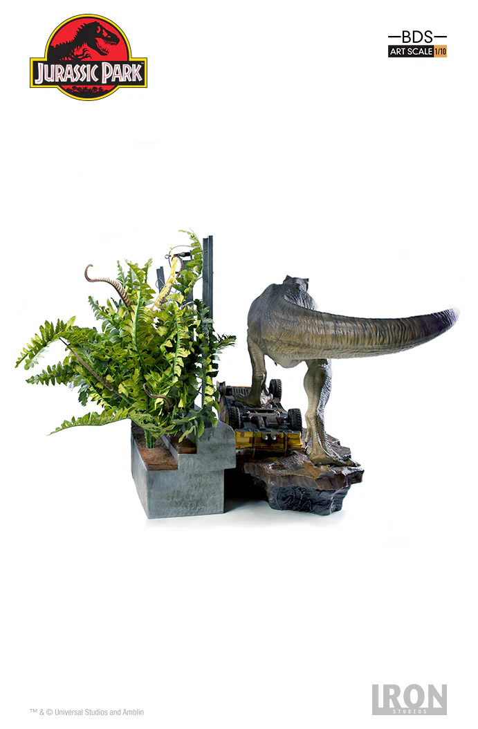 Statue T-Rex Attack (Set A) - Jurassic Park - Art Scale 1/10 - Iron Studios - Image 3