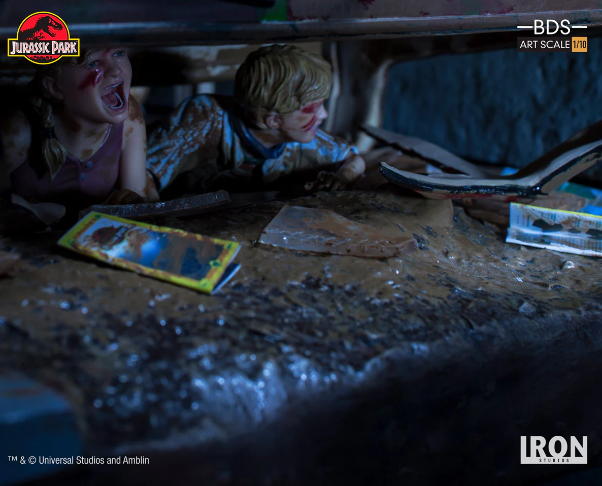 Statue T-Rex Attack (Set A) - Jurassic Park - Art Scale 1/10 - Iron Studios - Image 4