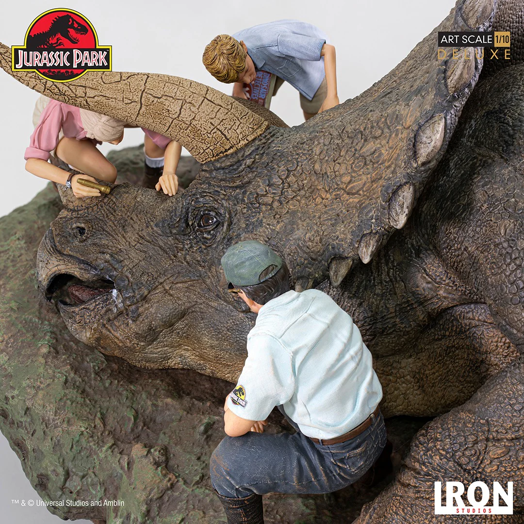 Triceratops Diorama - Jurassic Park - Art Scale 1/10 - Iron Studios - Image 5